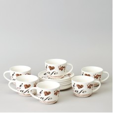 ЧАЙНЫЙ НАБОР LEFARD "COFFEE MANIA" НА 6 ПЕР. 12 ПР. 250 МЛ