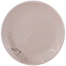 ТАРЕЛКА ЗАКУСОЧНАЯ КОЛЛЕКЦИЯ "ЗОЛОТОЙ МРАМОР" ДИАМЕТР 20 СМ 19,5*19,5*2,2СМ