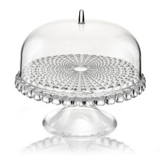 Блюдо для торта с крышкой Tiffany, Ø30 см, прозрачное