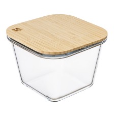 Контейнер для запекания и хранения квадратный Eco Store с крышкой из бамбука, 1,9 л