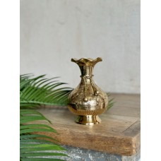 Индия Ваза с бантиком латунь резная CHUNYA JALI 4.5'