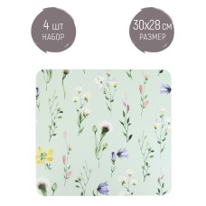 Набор из 4 шт салфетка сервировочная (плейсмат) "Floristry" 30х28см (упаковочный пакет)