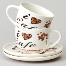 ЧАЙНЫЙ НАБОР LEFARD "COFFEE MANIA" НА 2 ПЕР. 4 ПР. 250 МЛ