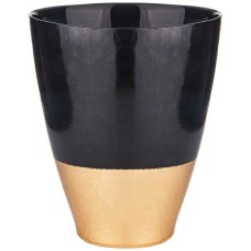 ВАЗА "BOHEMIA" BLACK/GOLD D=19 СМ H=24СМ