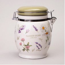 БАНКА AGNESS "FLOWER STORY" 11,5*15 СМ 750 МЛ (КОР=24ШТ.)