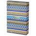 Поднос сервировочный "Golden Blue" 34,5*23,5*1,3см (фарфор,металл) (подарочная упаковка)
