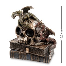 Veronese WS-919 Статуэтка «Драконы на черепе и книгах»