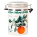 Банка для сыпучих продуктов(клипс)"Fruit Garden" 15х10х16см v=800мл (керамика) (подарочная упаковка)