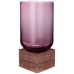 ВАЗА "WOODY" PURPLE 13*13*25 CM