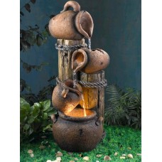 Waterfall Фонтан декоративный Каскад Горшки с подсветкой