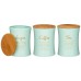 НАБОР AGNESS "MEADOW" 2 В 1 ХЛЕБНИЦА 10 Л 34*18*20 СМ, БАНКА ДЛЯ СЫПУЧИХ 1,1 Л 11*14 СМ 3 ШТ