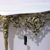 Bello De Bronze Консоль Креденсия Дос Тампош с 2-мя столешницами из мрамора