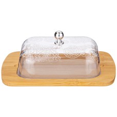 МАСЛЕНКА AGNESS С ПЛАСТИКОВОЙ КРЫШКОЙ 19*12*7 СМ (КОР=24ШТ.)