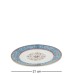 Pavone JK-174 Столовый сервиз 27 пр. на 6 перс. «Арабески» (Arabesca Blue  )