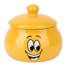 Медовница "Smile" d=13см. h=12см. v=500мл. (керамика) (подарочная упаковка)