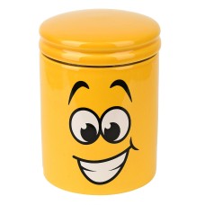 Банка для сыпучих продуктов "Smile" d=10,5см. h=14см. v=630мл. (керамика) (подарочная упаковка)