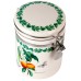 Банка для сыпучих продуктов (клипс)"Fruit Garden" 15х10х14см v=630мл (керамика)(подарочная упаковка)