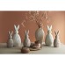 Декор из фарфора бежевого цвета Trendy Bunny из коллекции Essential, 9,2х9,2x22,6 см