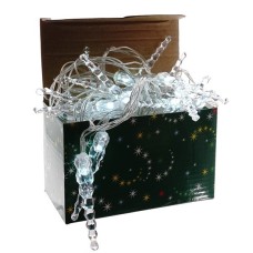 GAEM Электрогирлянда "Сосулька", L490 W1 H6 см (20 белых LED, 2W, шнур прозр, IP20)