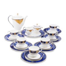 Pavone JK-194 Чайный сервиз 22 пр. на 6 перс. «Золотой Палермо» (Gold Palermo  )