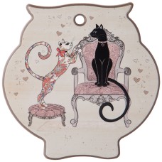 ПОДСТАВКА ПОД ГОРЯЧЕЕ AGNESS "ПАРИЖСКИЕ КОТЫ" 16*16*1 СМ (КОР=48ШТ.)