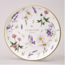 ТАРЕЛКА ЗАКУСОЧНАЯ AGNESS "FLOWER STORY" 21*2,5 СМ (КОР=24ШТ.)