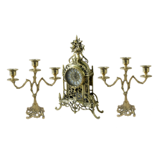 Bello De Bronze Каминные часы с канделябрами "Летний Сад"