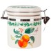 Банка для сыпучих продуктов (клипс)"Fruit Garden" 15х10х12см v=480мл(керамика) (подарочная упаковка)