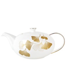 Чайник "Ginkgo" костяной фарфор v=1280мл (подарочная упаковка)
