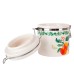 Банка для сыпучих продуктов (клипс)"Fruit Garden" 15х10х12см v=480мл(керамика) (подарочная упаковка)