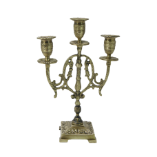 Bello De Bronze Канделябр Лира 3-х рожковый, антик