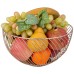 КОРЗИНА ДЛЯ ФРУКТОВ ЗОЛОТАЯ 25.5*25.5*13 СМ (КОР=6ШТ)