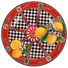 Блюдо "Sicilia Limone" d=26,5см (фарфор) (подарочная упаковка)