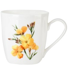 Кружка "Floristry" костяной фарфор v=360 мл (подарочная упаковка)
