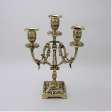 Bello De Bronze Канделябр Лира 3-х рожковый, золото