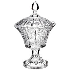 КОНФЕТНИЦА НА НОЖКЕ "MUZA CRYSTAL" 17*17*29 СМ. (КОР=8ШТ.)