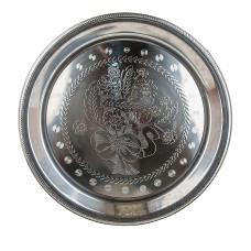 Блюдо сервировочное "Серебро" d=70см. h=5,5см. (нержавеющая сталь) (транспортная упаковка)