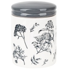 Банка для сыпучих продуктов "Луговые травы" 10*10*13,5см. v=630мл. (керамика)