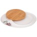БЛЮДО СЕРВИРОВОЧНОЕ BRONCO MEADOW" 33*25,5*2 СМ С ДЕРЕВЯННОЙ ДОСКОЙ 18*18*1 СМ (КОР=24ШТ.)