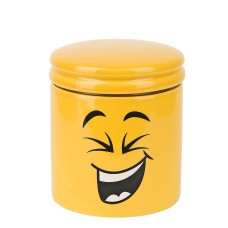 Банка для сыпучих продуктов "Smile" d=10,5см. h=12см. v=480мл. (керамика)