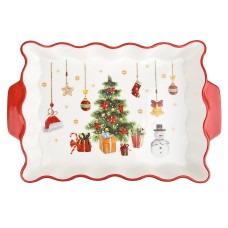 Блюдо для запекания"Magic of Christmas" 30*19*5см (фарфор) (подарочная упаковка)