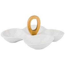 МЕНАЖНИЦА 4 СЕКЦИИ LEFARD С ДЕРЕВ. РУЧКОЙ 31*21.5*15 СМ (КОР=12ШТ.)