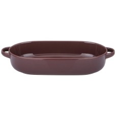 ФОРМА ДЛЯ ЗАПЕКАНИЯ ОВАЛЬНАЯ AGNESS 39*18,5*6,8 СМ 2,2 Л КОРИЧНЕВАЯ (КОР=12ШТ)