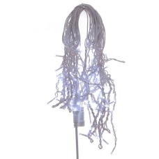 GAEM Электрогирлянда ул бахрома, L20м, 300 LED, хол бел, 1 тип свеч, 9W, шнур бел, IP44, с адапт
