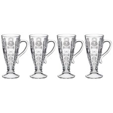 НАБОР ИЗ 4-Х КРУЖЕК "MUZA CRYSTAL" 250 МЛ. ВЫСОТА=16,5 СМ. (КОР=12НАБ.)