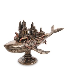 Veronese WS-1072 Статуэтка в стиле Стимпанк «Пятидесятидвухгерцевый кит»