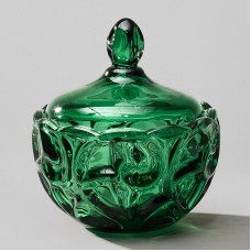 БЛЮДО С КРЫШКОЙ "ELEGIA" EMERALD 12Х12 СМ