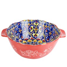Емкость для запекания "Arabesque" (красный) 23,6х20х8,4см v=1500мл (min6) (транспортная упаковка)