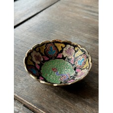 Индия Конфетница Peacock латунь, цветная эмаль