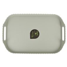 Поднос сервировочный с ручками 38,5*25*4,5см. (полипропилен) (упаковочный пакет)
